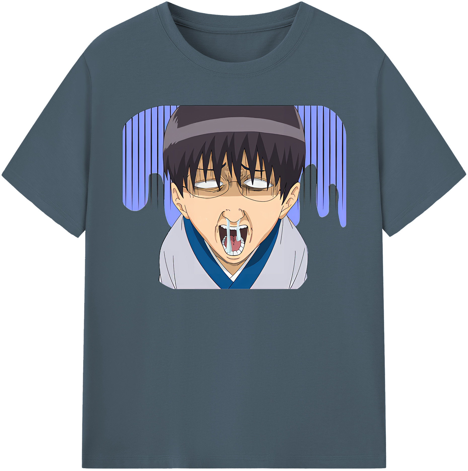 （画像用） ぎんたま 坂田銀時（さかたぎんとき） 神楽 志村新八（しむら しんぱち） GINTAMA Sakata Gintoki Kagura Shimura Shinpachi 綿100％半袖Tシャツ（フロントプリント）